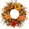 Fall Wreaths for Front Door 22-inch Artificial Fall Wreath Autumn Flower Wreath with Sunflower Daisy Dahlia Pumpkin for Indoor Outdoor Window Wall Porch Harvest and Thanksgiving Celebration